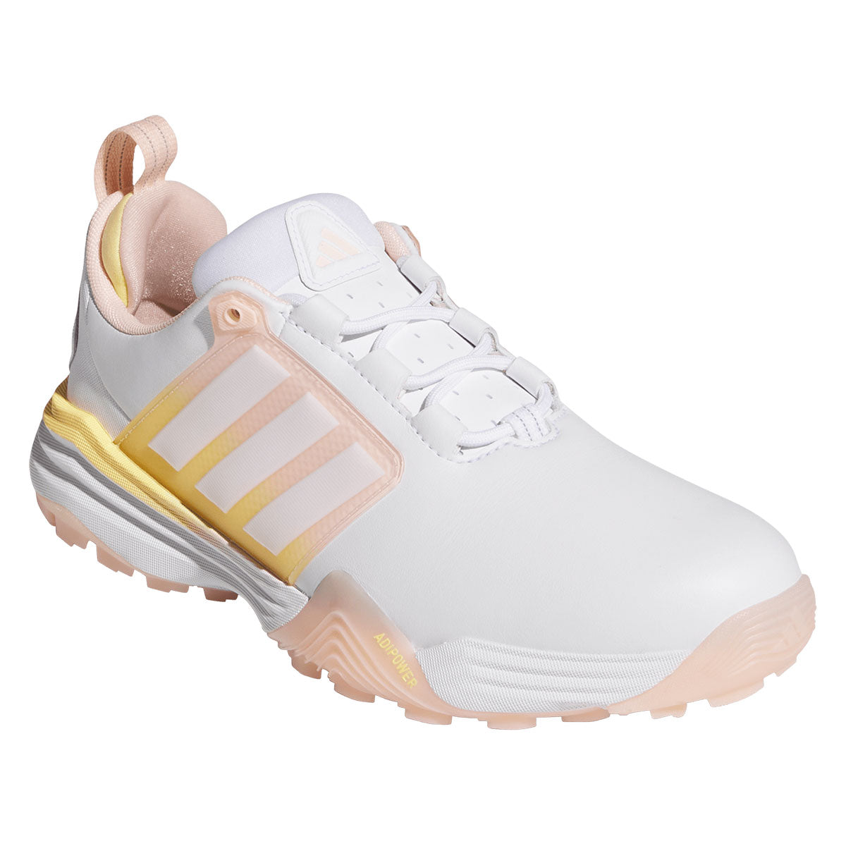 Adidas Women's Adipower 26 SL Golf Shoes White/Blush Pink/Ice Tangerine