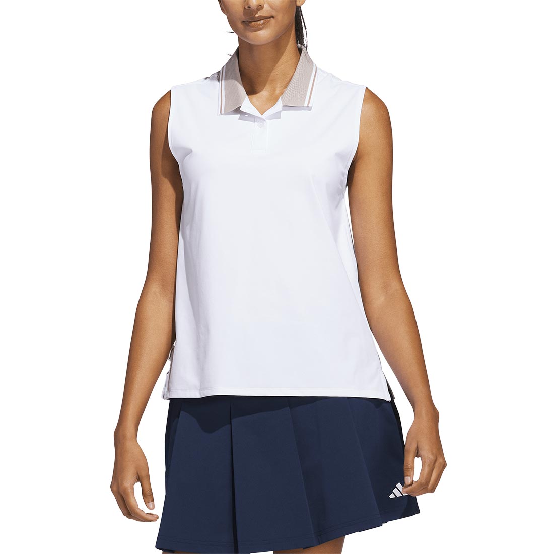 Adidas Women's Beyond The Course Twistknit Sleeveless Polo