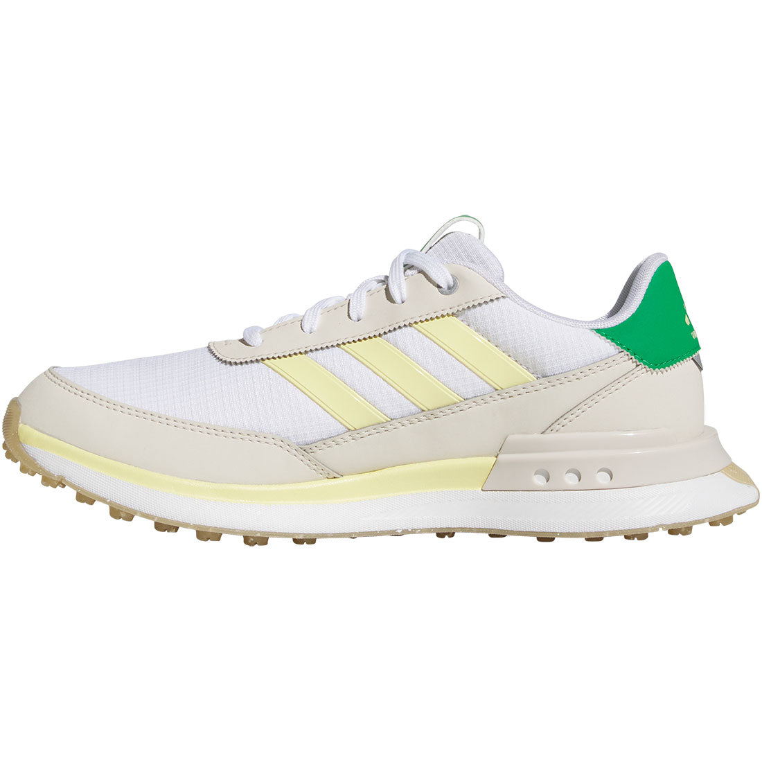Adidas Women's S2G Spikeless 24 Golf Shoes White/Powder Yellow/Green
