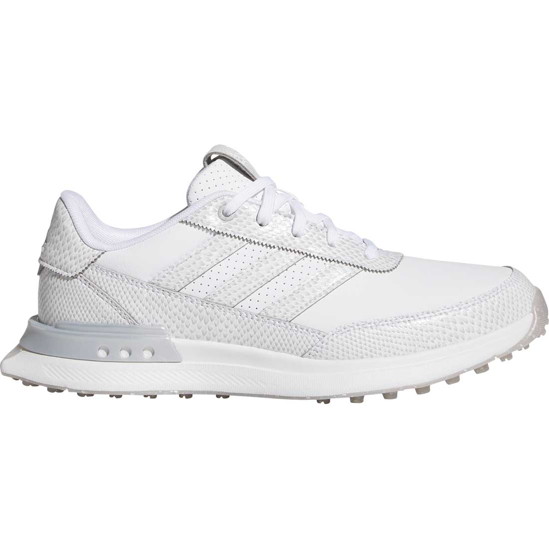 Adidas Women's S2G Spikeless Leather '25 Golf Shoes White/White/Silver