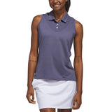 Adidas Women's Solid Ottoman Sleeveless Polo