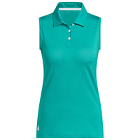 Adidas Women's Solid Ottoman Sleeveless Polo