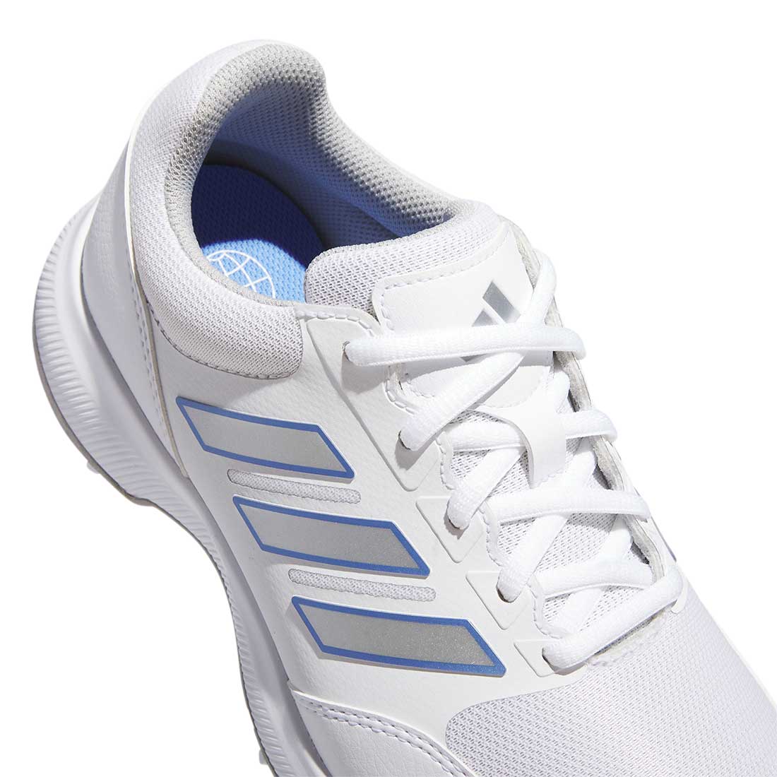 Adidas Women's Tech Response 3.0 Golf Shoes White/Silver/Blue Fusion