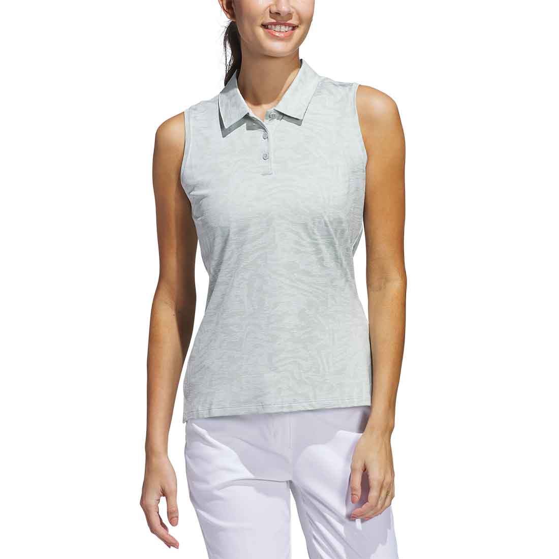 Adidas Women's Ultimate365 Jacquard Sleeveless Polo