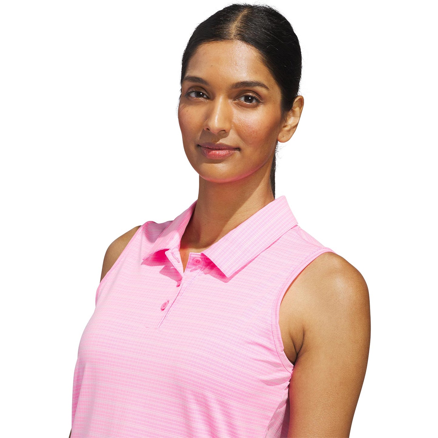 Adidas Women's Ultimate365 Jacquard Sleeveless Golf Polo