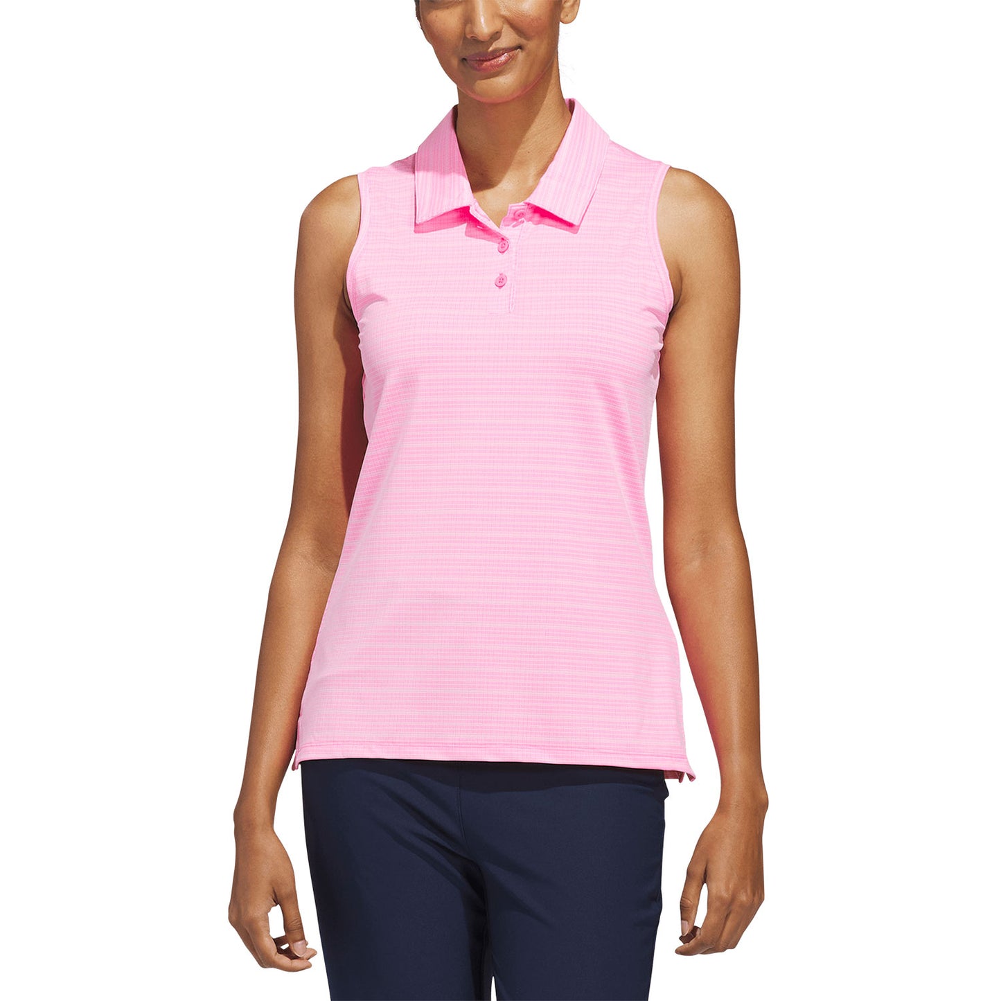 Adidas Women's Ultimate365 Jacquard Sleeveless Golf Polo