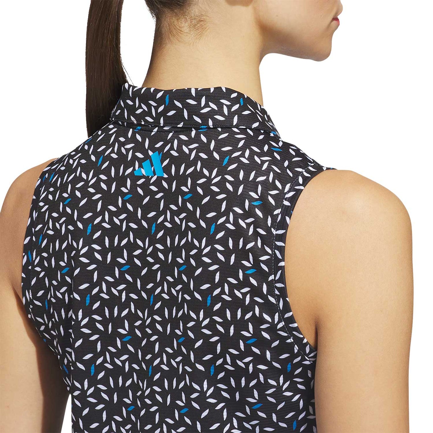 Adidas Women's Ultimate365 Printed Ottoman Sleeveless Golf Polo
