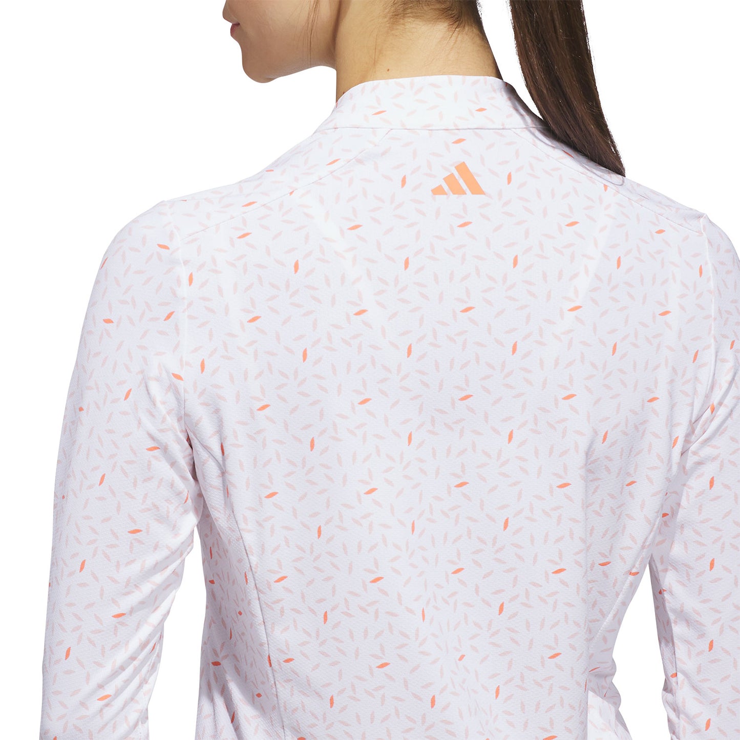 Adidas Women's Ultimate365 Printed Quarter Zip Golf Mock