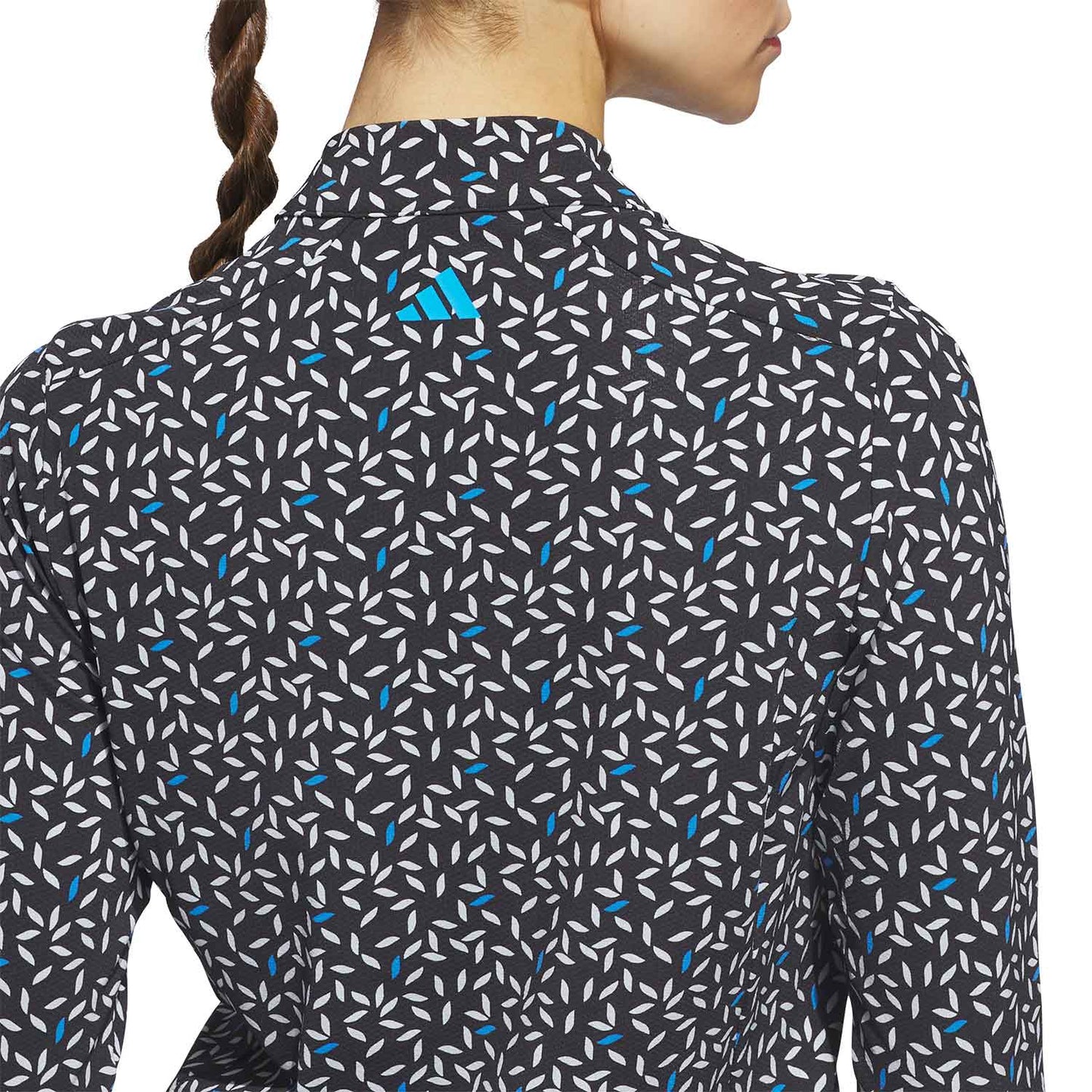 Adidas Women's Ultimate365 Printed Quarter Zip Golf Mock