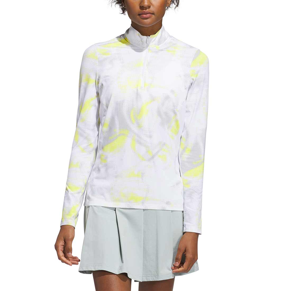 Adidas Women's Ultimate365 Printed Quarter Zip Mock