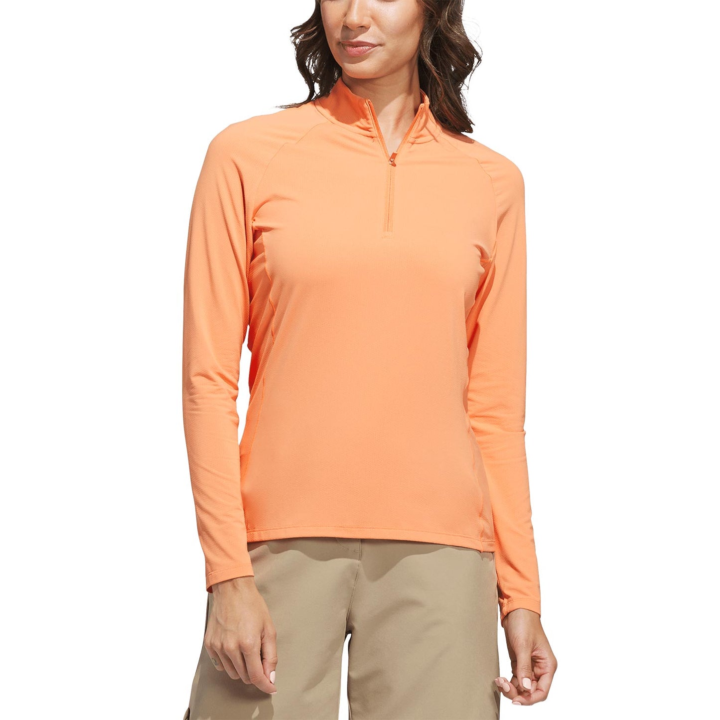 Adidas Women's Ultimate365 Solid Quater Zip Golf Mock