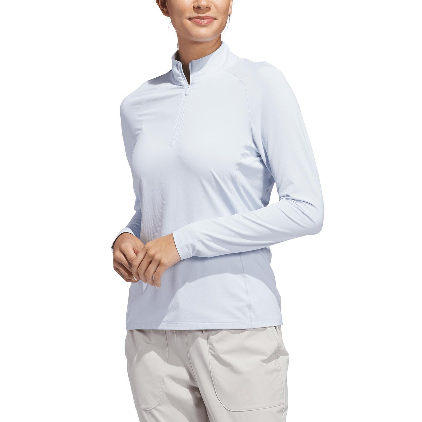 Adidas Women's Ultimate365 Solid Quater Zip Golf Mock