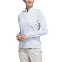 Adidas Women's Ultimate365 Solid Quater Zip Golf Mock