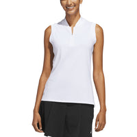 Adidas Women's Ultimate365 Zip Sleeveless Golf Polo