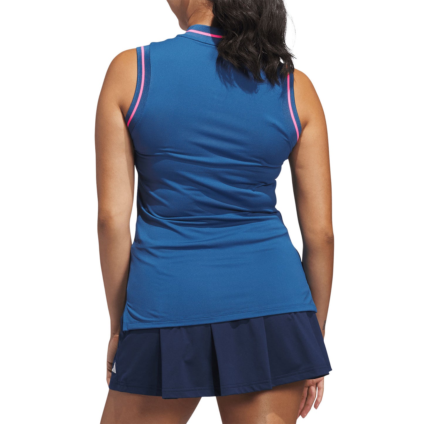 Adidas Women's Ultimate365 Zip Sleeveless Golf Polo