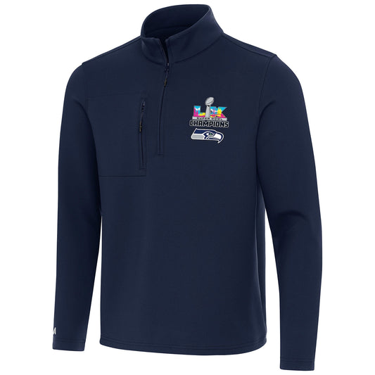 Antigua Seattle Seahawks Super Bowl LX Champions Insider Quarter Zip Golf Pullover