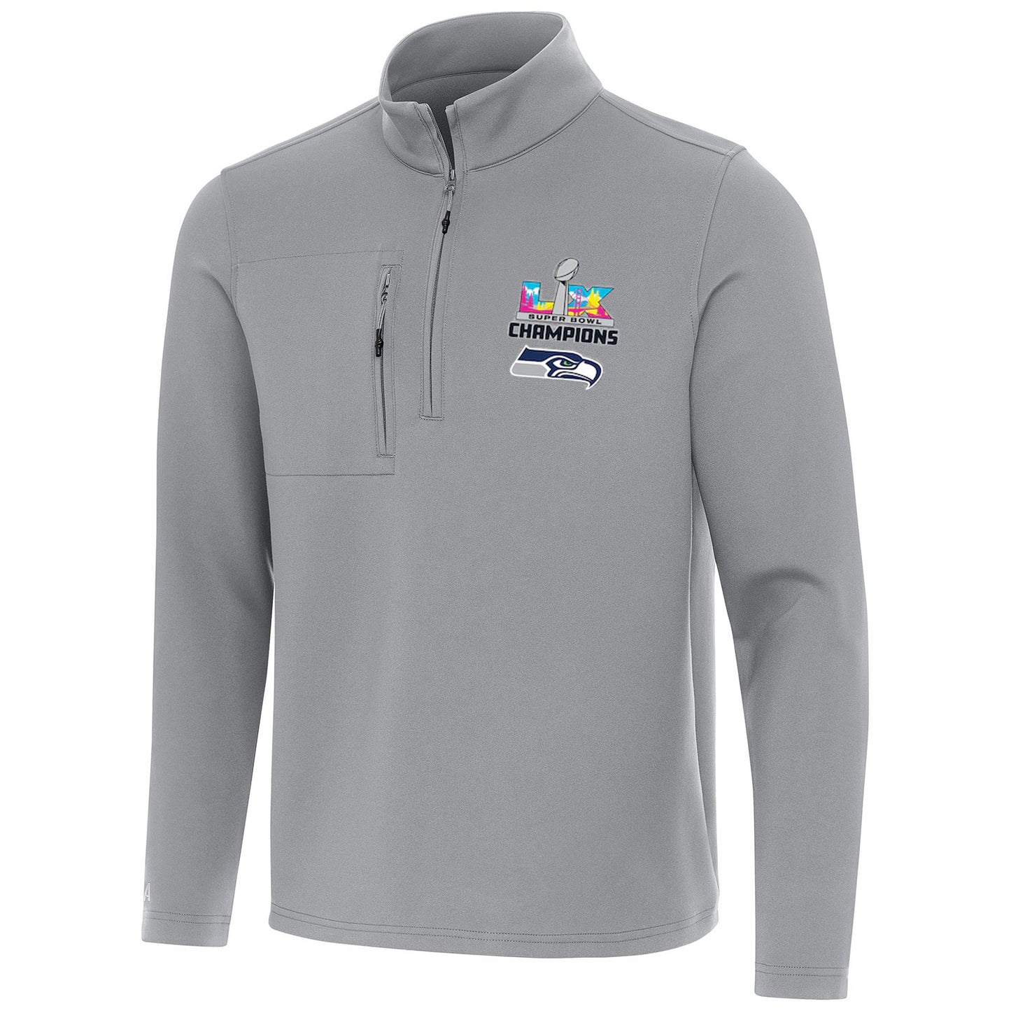 Antigua Seattle Seahawks Super Bowl LX Champions Insider Quarter Zip Golf Pullover