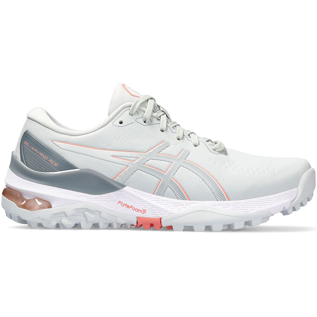 Asics Women's Gel-Kayano Ace 2 Golf Shoes Grey/Guava
