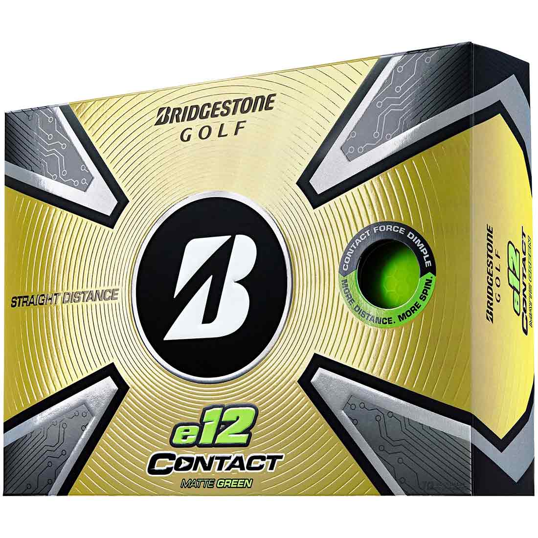Bridgestone e12 Contact Matte Green Golf Balls