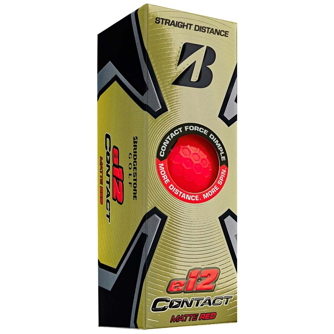 Bridgestone e12 Contact Matte Red Golf Balls