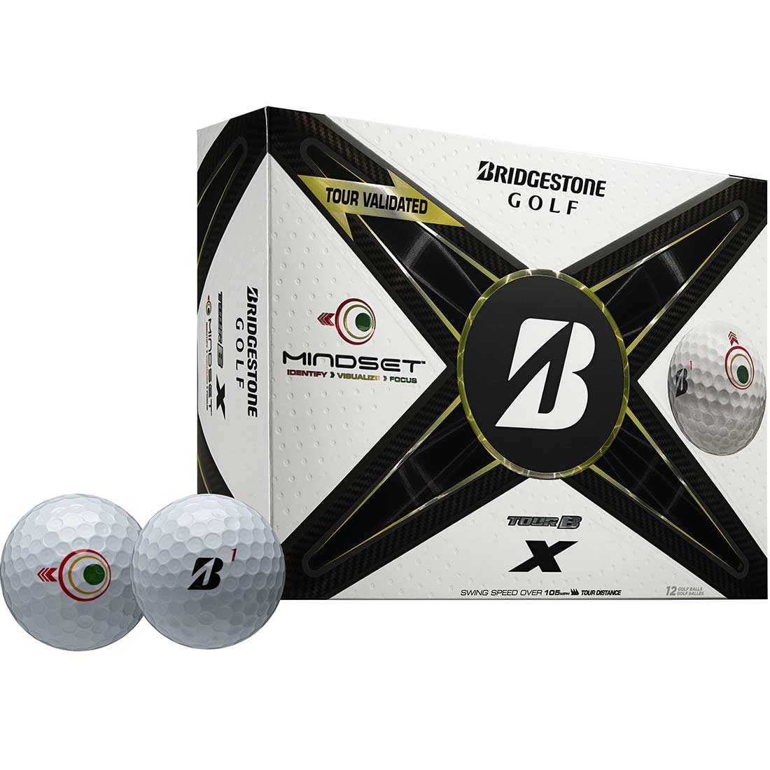 Bridgestone Tour B X MindSet Golf Balls