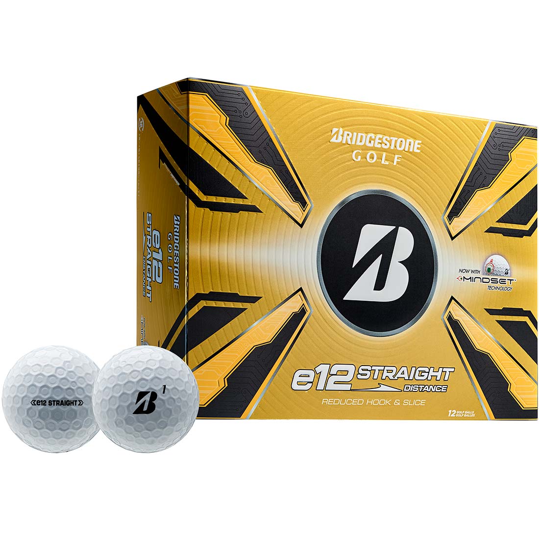 Bridgestone e12 Straight White Personalized Golf Balls