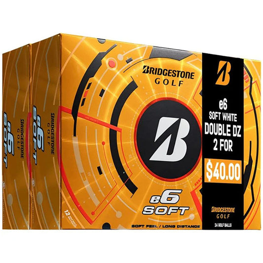 Bridgestone e6 Soft White Double Dozen Golf Balls