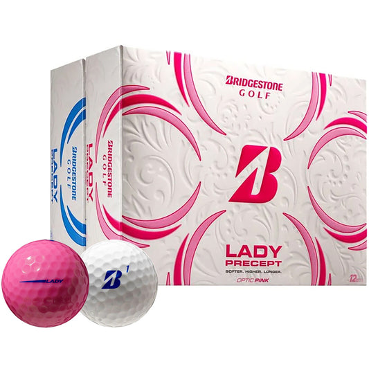 Bridgestone Lady Precept White/Pink Double Dozen Golf Balls