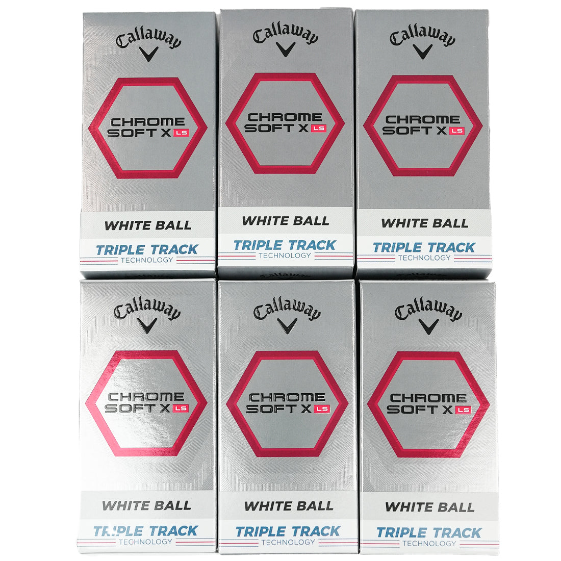 Callaway 2023 Chrome Soft X LS White and Triple Track Mixed Golf Balls