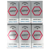 Callaway 2023 Chrome Soft X LS White and Triple Track Mixed Golf Balls