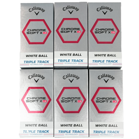 Callaway 2023 Chrome Soft X LS White and Triple Track Mixed Golf Balls