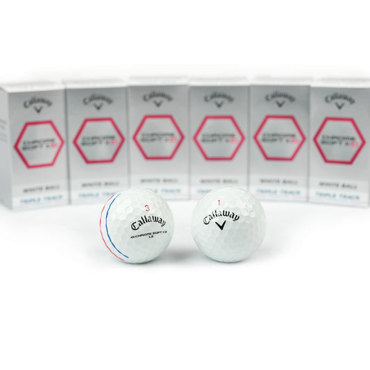 Callaway 2023 Chrome Soft X LS White and Triple Track Mixed Golf Balls