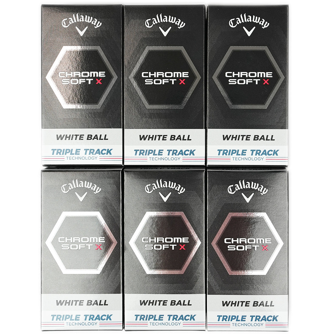 Callaway 2023 Chrome Soft White and Triple Track Mixed Golf Balls