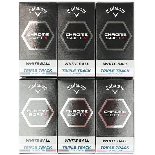Callaway 2023 Chrome Soft White and Triple Track Mixed Golf Balls