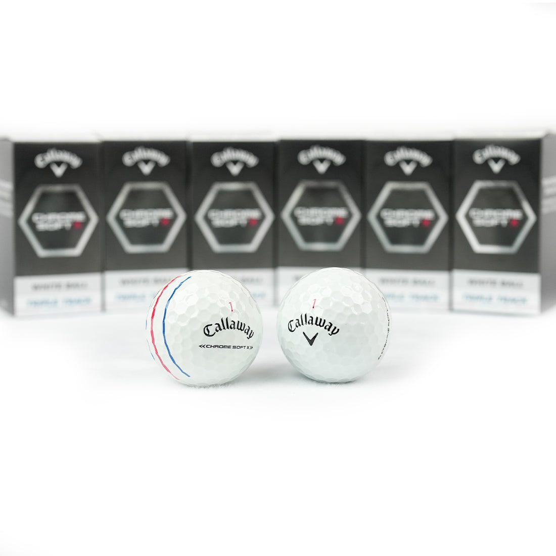 Callaway 2023 Chrome Soft White and Triple Track Mixed Golf Balls