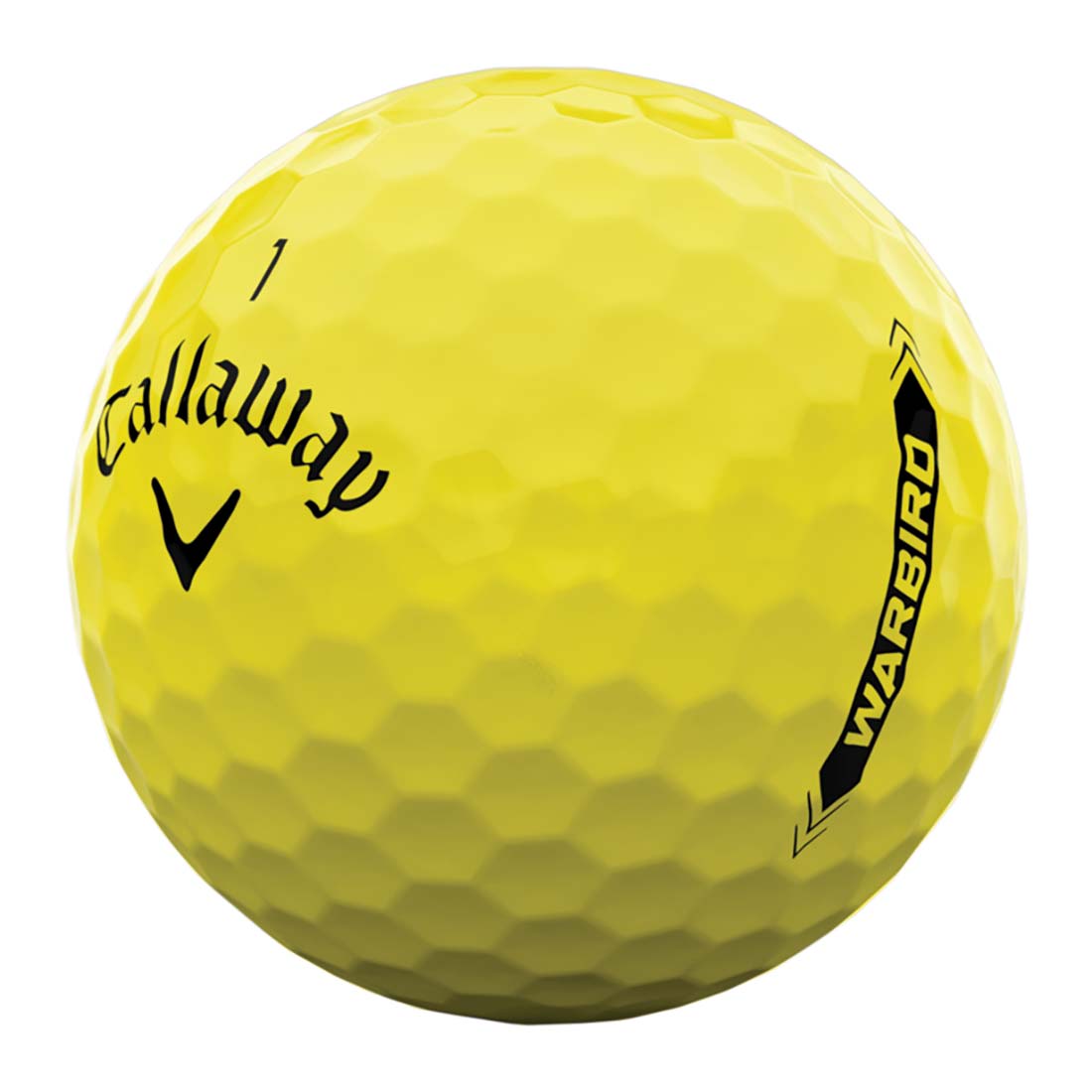 Callaway 2021 Warbird Yellow Logo Overrun Bagged Golf Balls