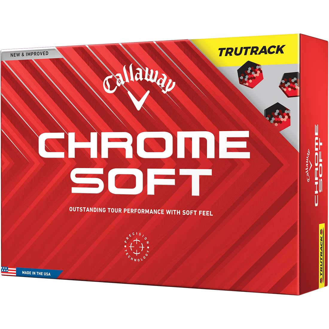 Callaway Chrome Soft TruTrack Yellow Golf Balls