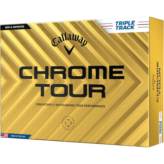 Callaway Chrome Tour Triple Track White Golf Balls