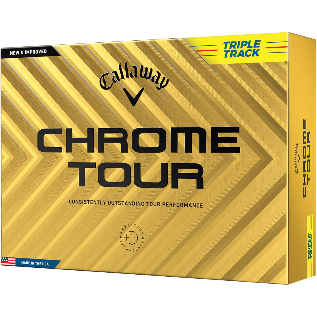 Callaway Chrome Tour Triple Track Yellow Golf Balls