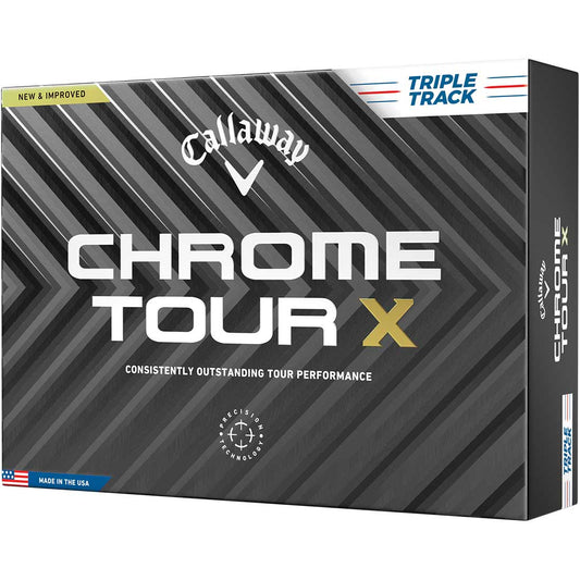 Callaway Chrome Tour X Triple Track White Golf Balls