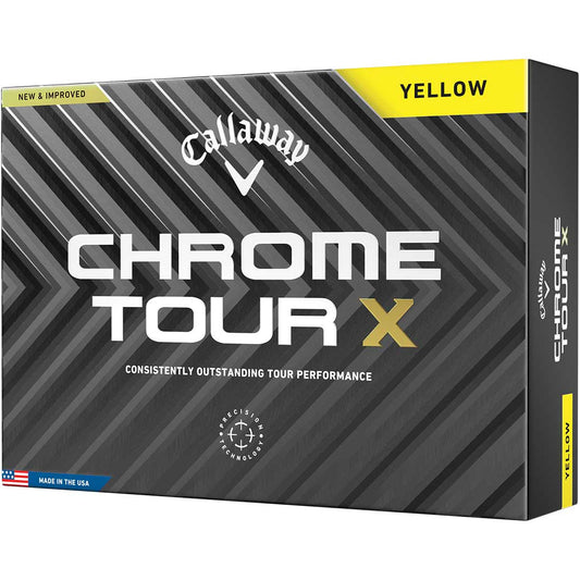 Callaway Chrome Tour X Yellow Golf Balls