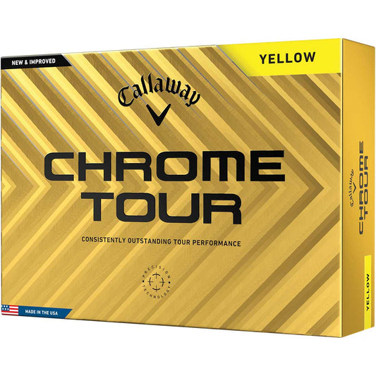 Callaway Chrome Tour Yellow Golf Balls