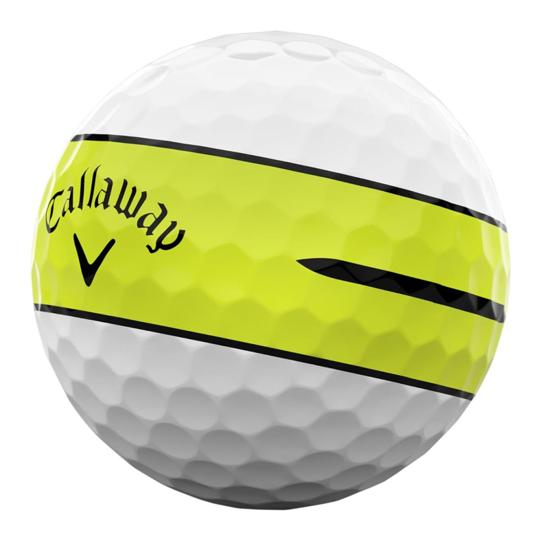 Callaway Chrome Soft 360 Yellow Stripe Golf Balls