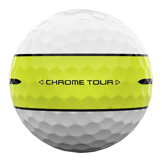 Callaway Chrome Tour 360 Yellow Stripe Golf Balls