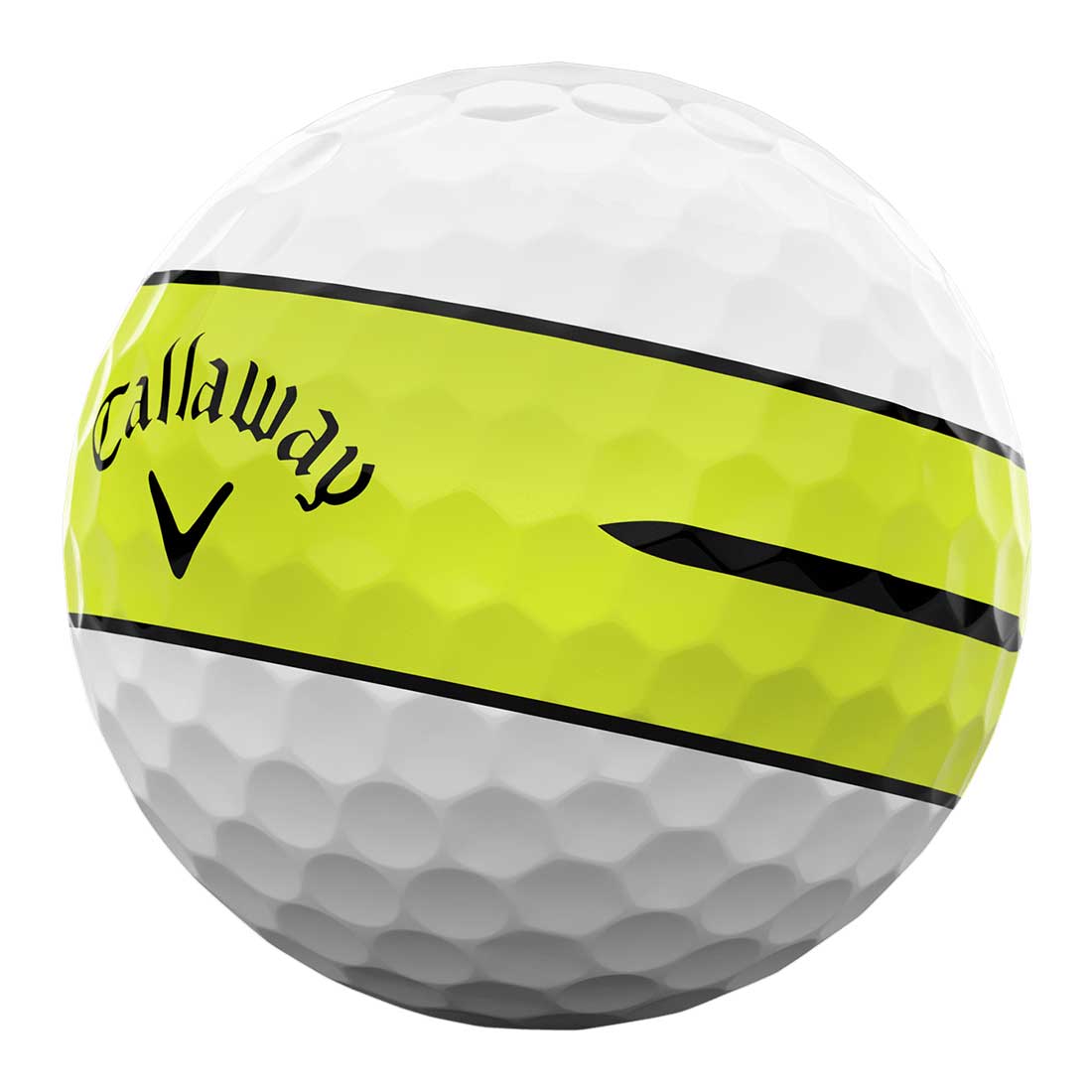 Callaway Chrome Tour 360 Yellow Stripe Golf Balls