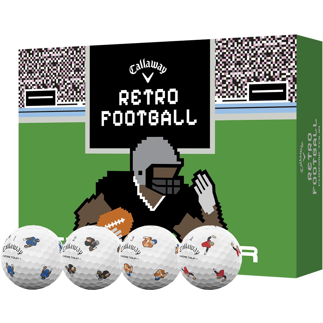 Callaway Chrome Tour Retro Football Golf Balls