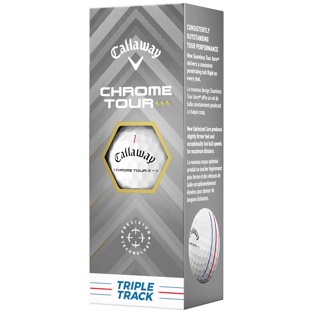 Callaway Chrome Tour Triple Diamond Triple Track White Golf Balls