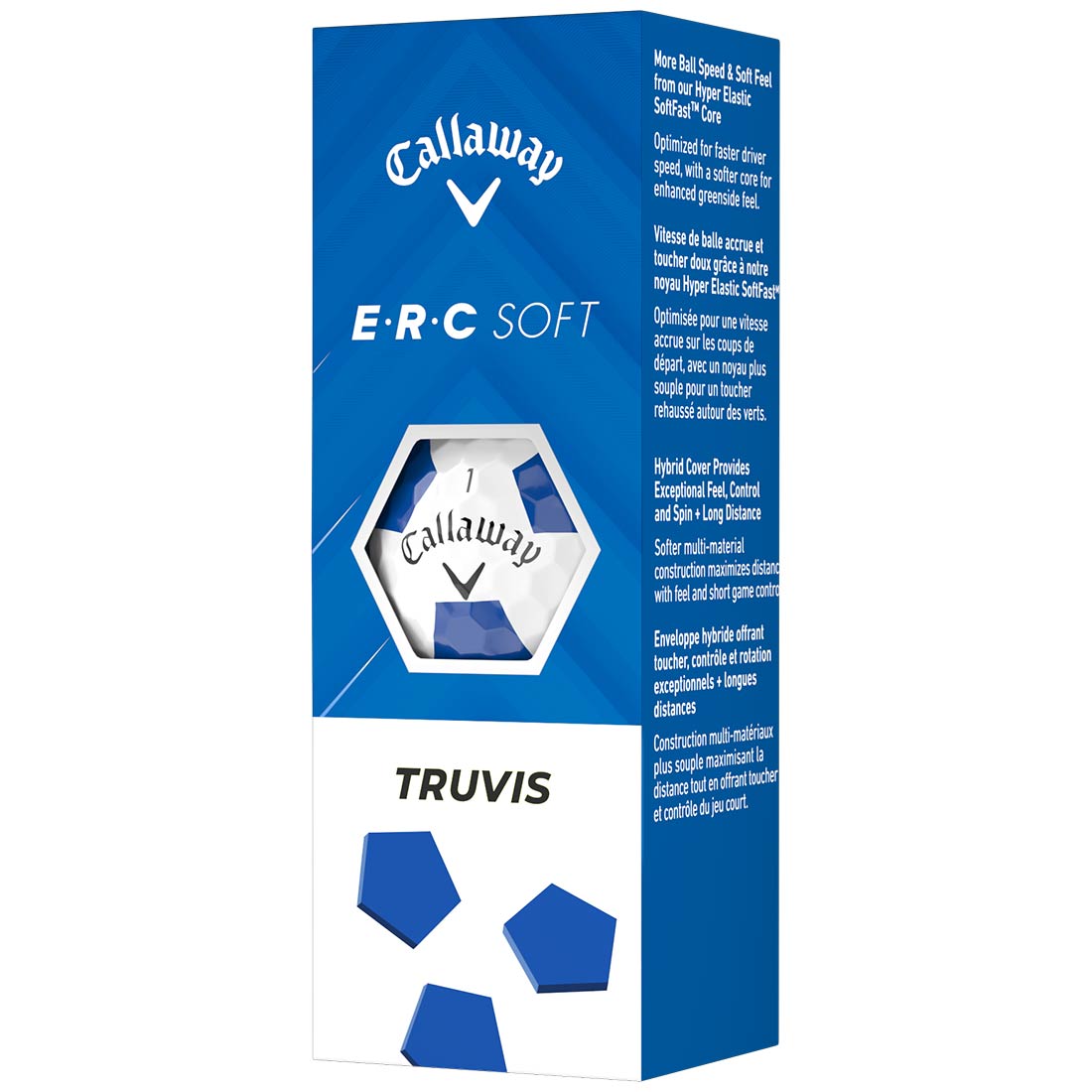 Callaway ERC Soft Truvis White/Blue Golf Balls