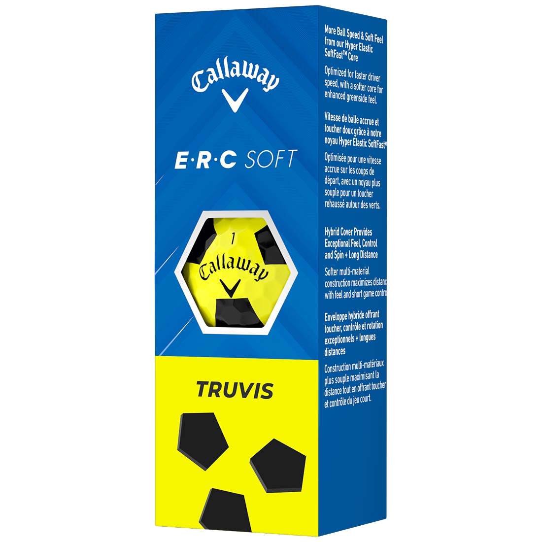 Callaway ERC Soft Truvis Yellow/Black Golf Balls