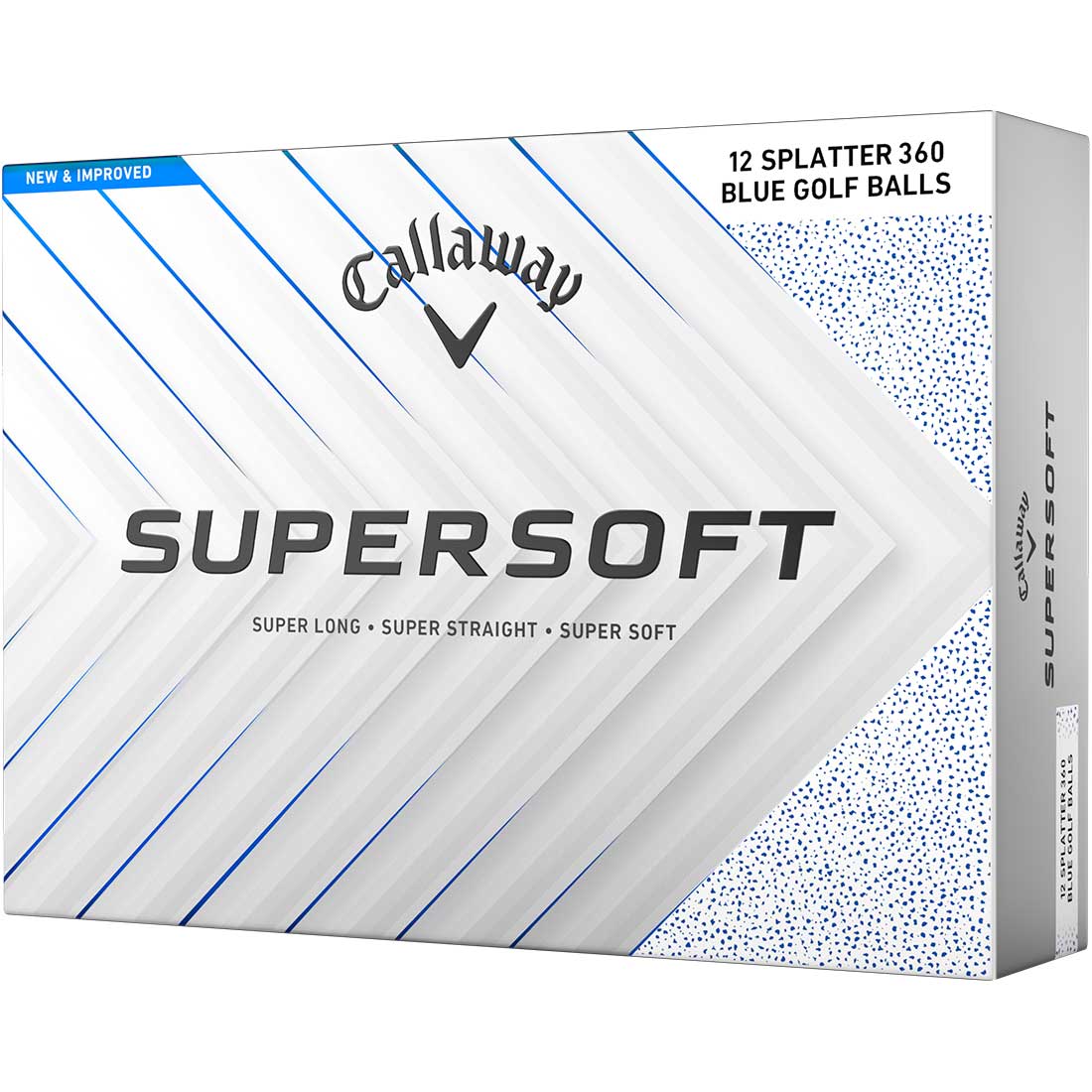 Callaway Supersoft Blue Splatter Golf Balls